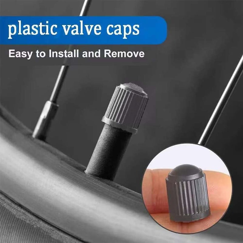 DENEST Tire Valve Stem Caps The Upgraded Version has a Sealing Ring for Car, Motorbike, Trucks, Bike, Bicycle (60) Grayness - Image 5